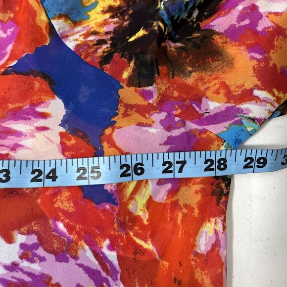 Sara‎ Michelle Blouse Womens 3X Floral Flutter Sleeves Whimsical Romantic Fairy - Picture 10 of 16